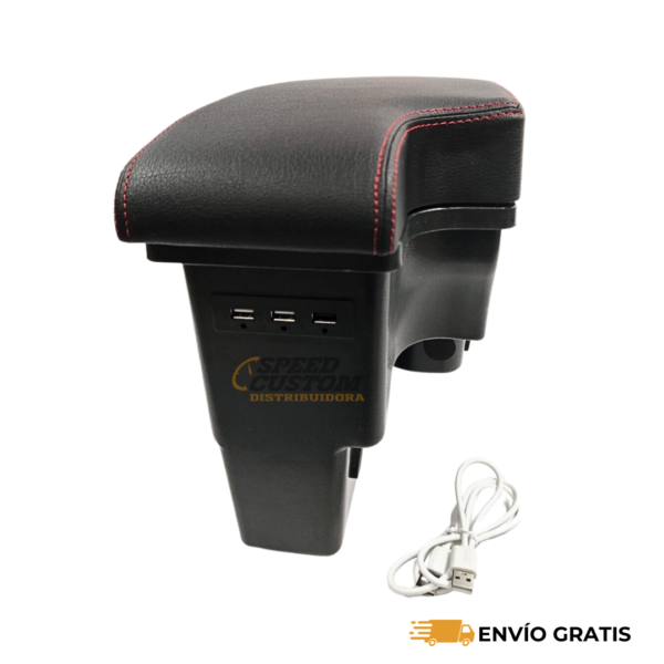 Descansabrazos para Toyota Hilux Costura Roja Compatible con Modelos 2016-2024. -  SC0019228