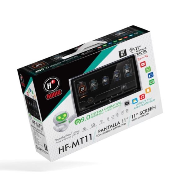 Pantalla Para Cabecera Touch Desmontable 11 USB,SC, Bluetooth. HF-MT11 - SC0019004
