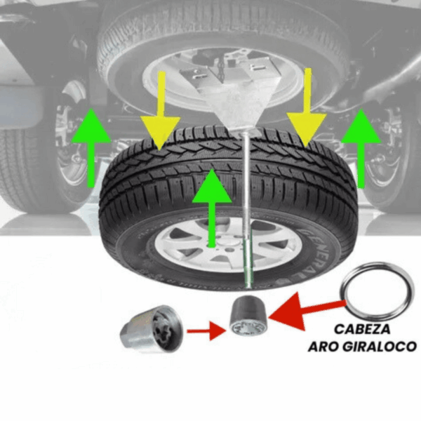 Seguro para Llanta de Refacción (Spare Lock) para Toyota Hilux – Modelo 31161500 | SC0019444 - Imagen 2