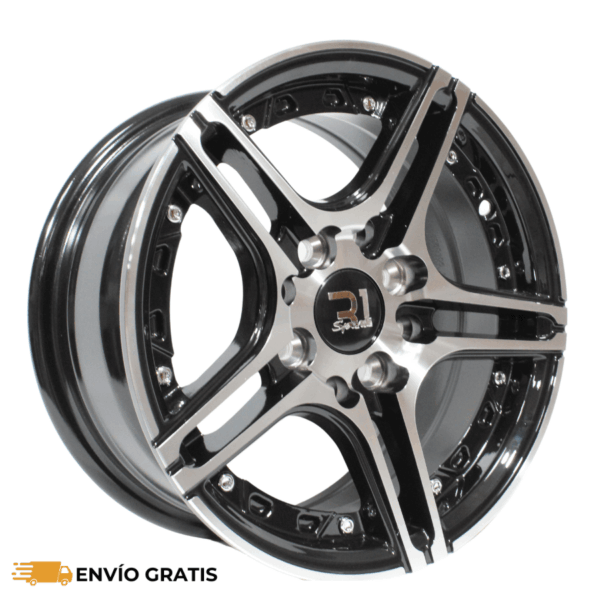 Rines 13" de aluminio 4x100/114.3 Modelo 3040 (Juego de 4) – R1 Sport / Tsuru, Chevy, March, Fiesta, Pointer, Sentra | SC0019469 - Imagen 2