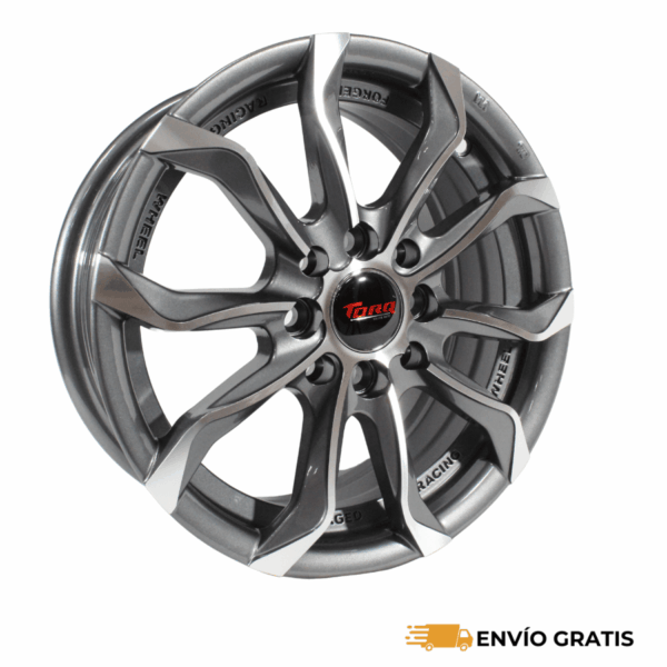 Rines 14" de aluminio 4x100/108 Modelo 14G0190B (Juego de 4) – Aveo, Gol, Mazda 2, Rio, Verna, Yaris, Fiesta, Figo, Ka | SC0019486 - Imagen 2
