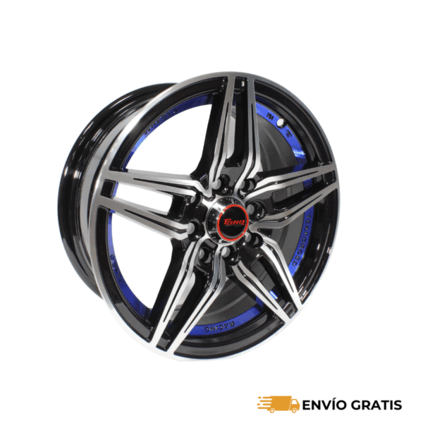 Rines 14" de aluminio 4x100/114 Modelo 14G5385C (Juego de 4) – Aveo, Gol, March, Tsuru, Mirage, Jetta, Bora, Golf | SC0019488 - Imagen 2