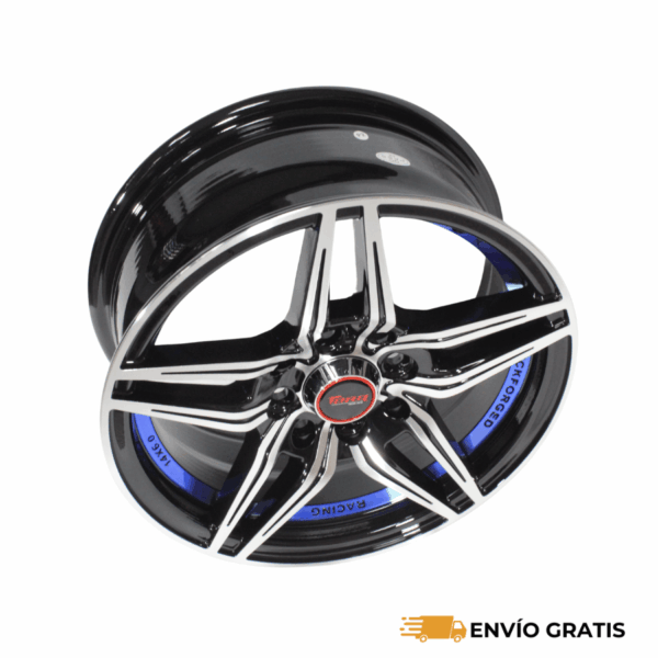 Rines 14" de aluminio 4x100/114 Modelo 14G5385C (Juego de 4) – Aveo, Gol, March, Tsuru, Mirage, Jetta, Bora, Golf | SC0019488 - Imagen 4