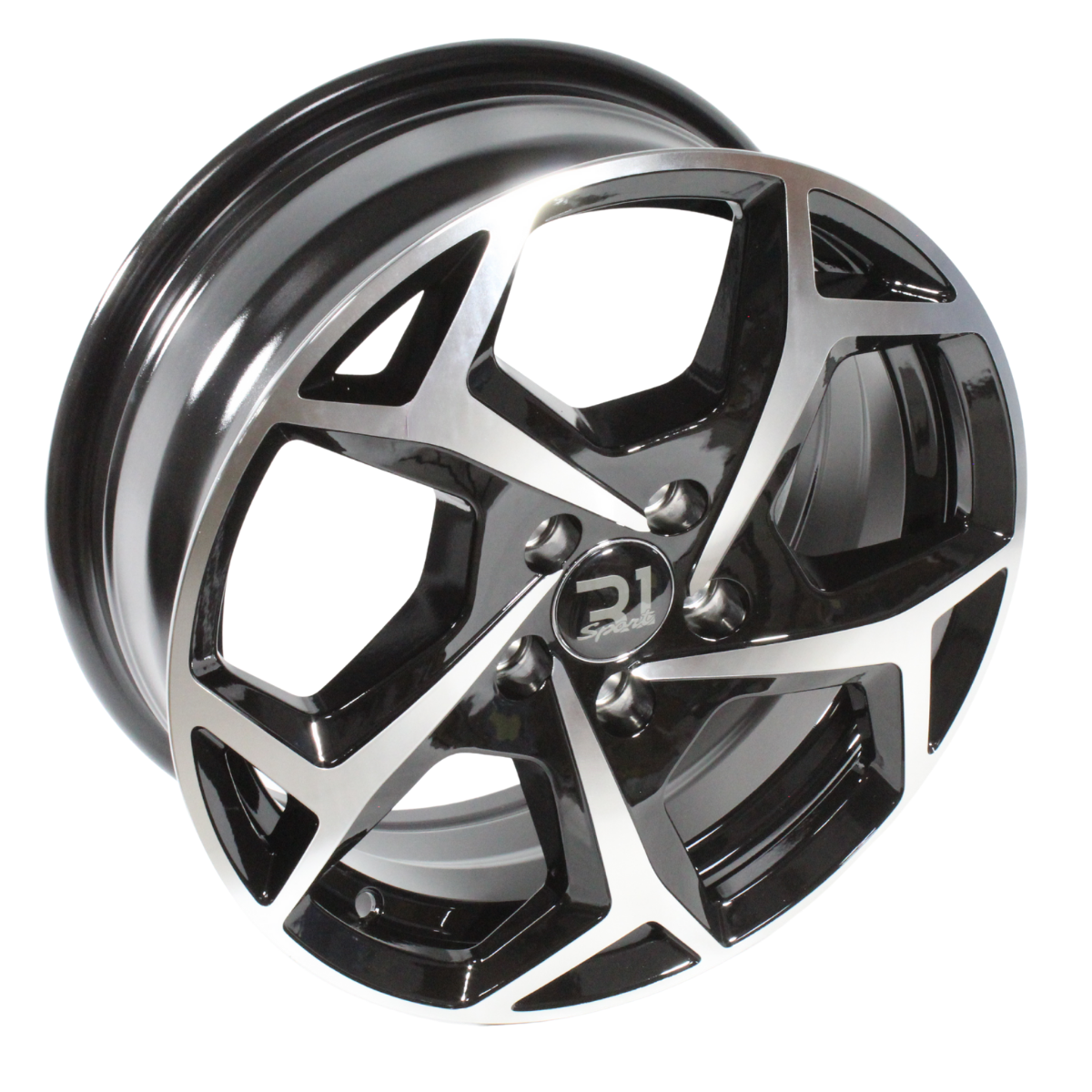 Rines 15” 5x100 R1 Sport Black Machine Face (Juego de 4) | SC0019590 - Imagen 3