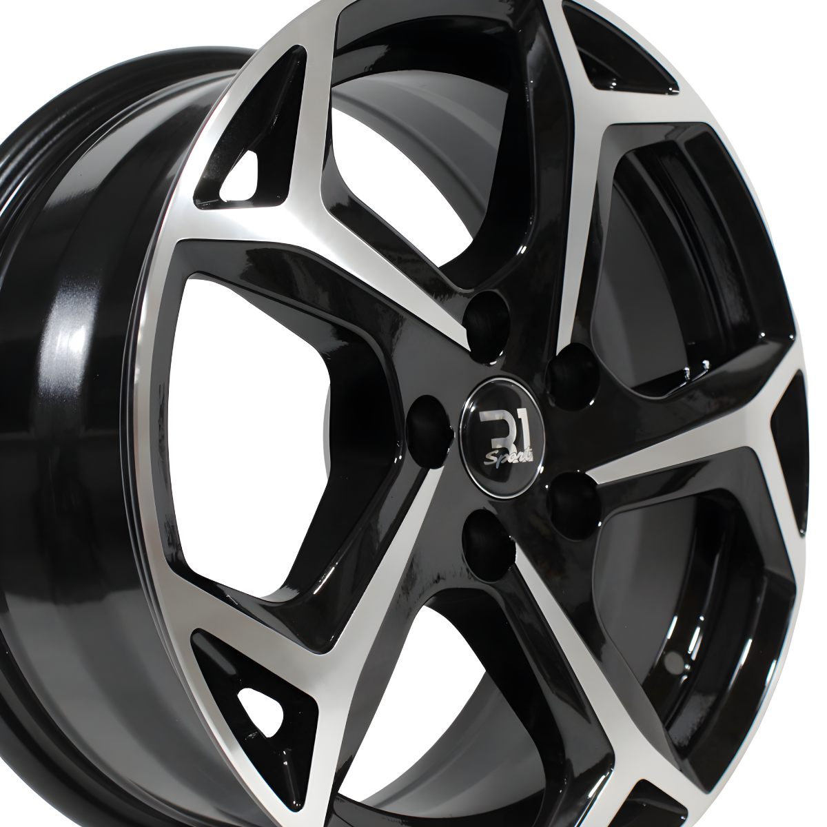 Rines 15” 5x100 R1 Sport Black Machine Face (Juego de 4) | SC0019590 - Imagen 4
