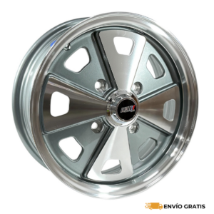 Rines 15” de Aluminio 4x130 Gris Silver (Juego de 4) – Vocho Sedán VW | SC0019697