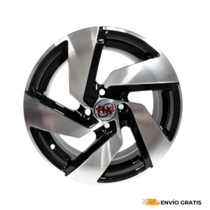 Rines 15″ de aluminio 4×100 Modelo GTN Black Diamond (Juego de 4) – Aveo, Gol, Mazda 2, Rio, Yaris | SC0019435