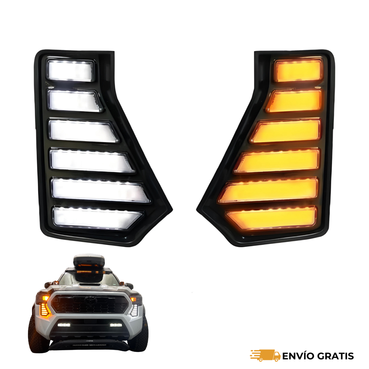DRL con Direccional para Tacoma 2024+ Blanco/Ámbar (Ambos Lados) | SC0019594