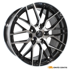 Rines 17″ de aluminio 5×114.3 Modelo DX088 Black Machine Face (Juego de 4) – Civic, Mazda 3, Sentra, Corolla, CR-V | SC0019602