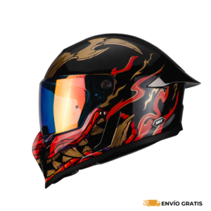 Casco HAX Integral Negro Perla Shogun Brillo (Talla M) | SC0019717