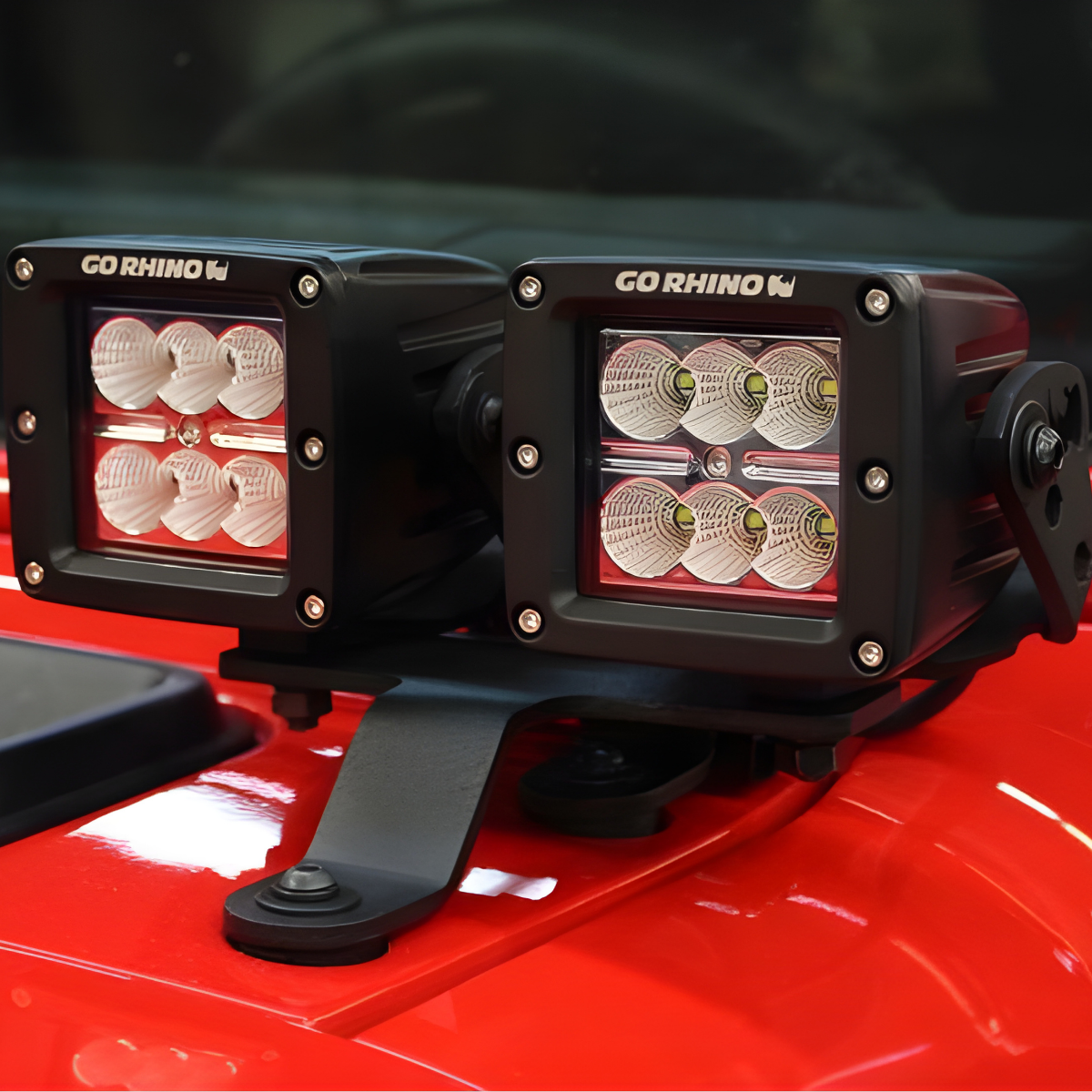 Base de Cofre Delantero para 2 Luces de 3” Jeep Wrangler JL / Gladiator | 730230T | SC0019728 - Imagen 5