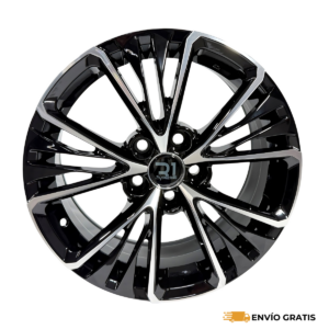 Rines 17″ de aluminio 5×114.3 Modelo TH050 Black Machine Face (Juego de 4) – Civic, Mazda 3, Sentra, Corolla, CR-V | SC0019732
