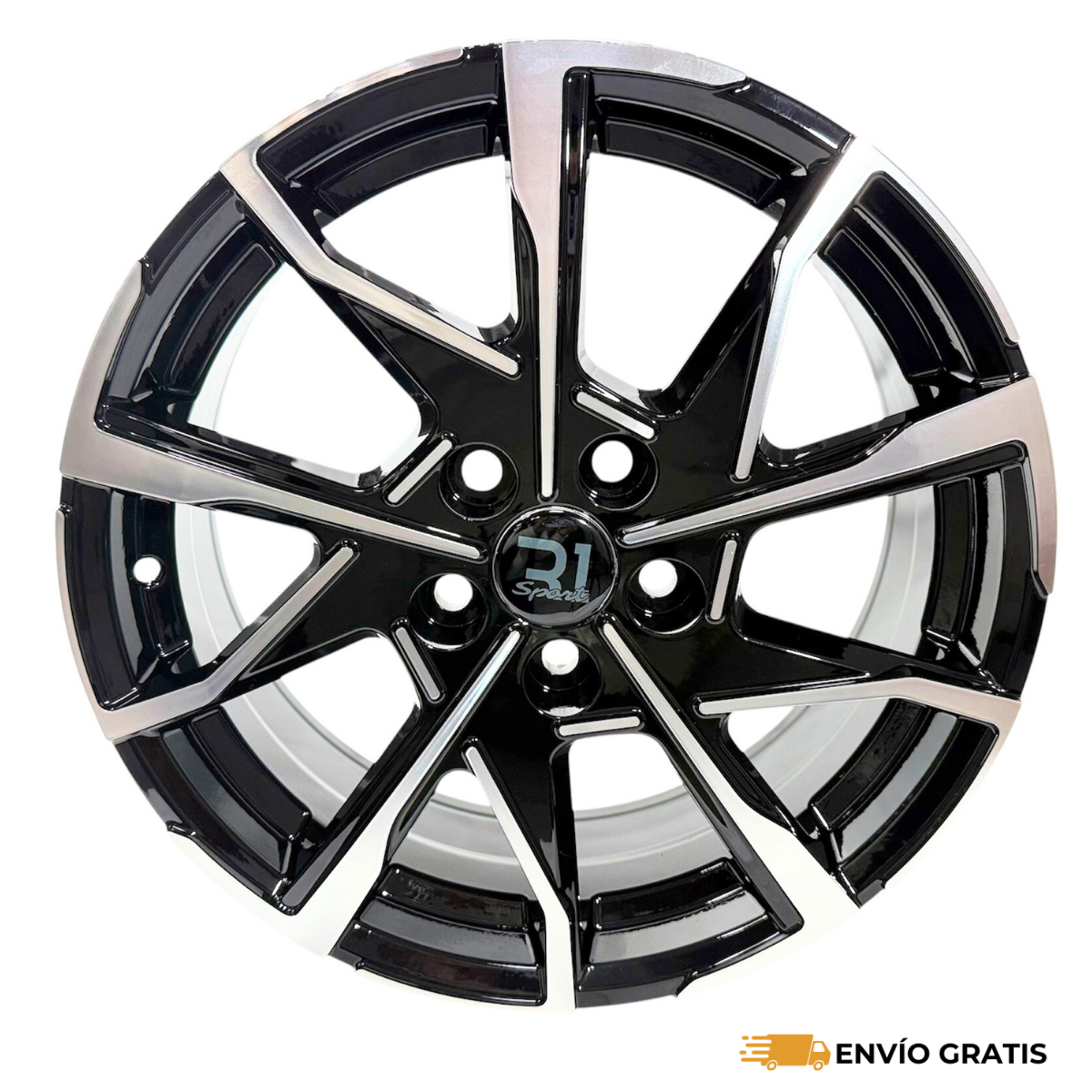 Rines 17″ de aluminio 5×114.3 Modelo TH060 Black Machine Face (Juego de 4) – Civic, Mazda 3, Sentra, Corolla, CR-V | SC0019733