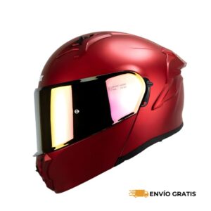 Casco Abatible HAX Obsidian – Rojo Cherry Matte (Talla M) | SC0019744