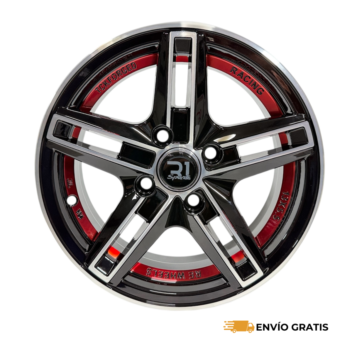 Rines 13" de aluminio 4x100 Modelo JA150 (Juego de 4) – Aveo, March, Gol, Yaris, Mazda 2 | SC0019752