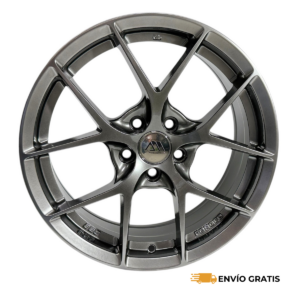 Rines 16" de aluminio 5x100 Modelo DIM015 Hyper Black (Juego de 4) – Ibiza, Vento, Corolla, Toledo, Polo, Avanza | SC0019757