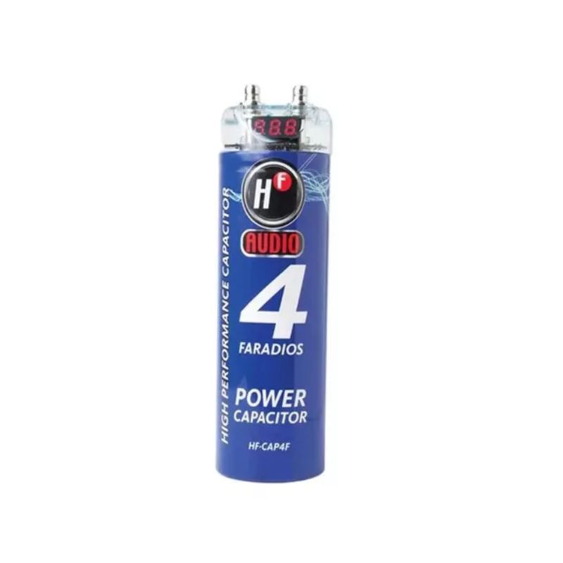 Capacitor 4 Faradios Hf Audio Hf-cap4f Indicador Voltaje 1pz - Imagen 2