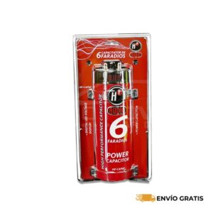 Capacitor 6 Faradios Hf Audio Indicador Voltaje Caraudio 1pz