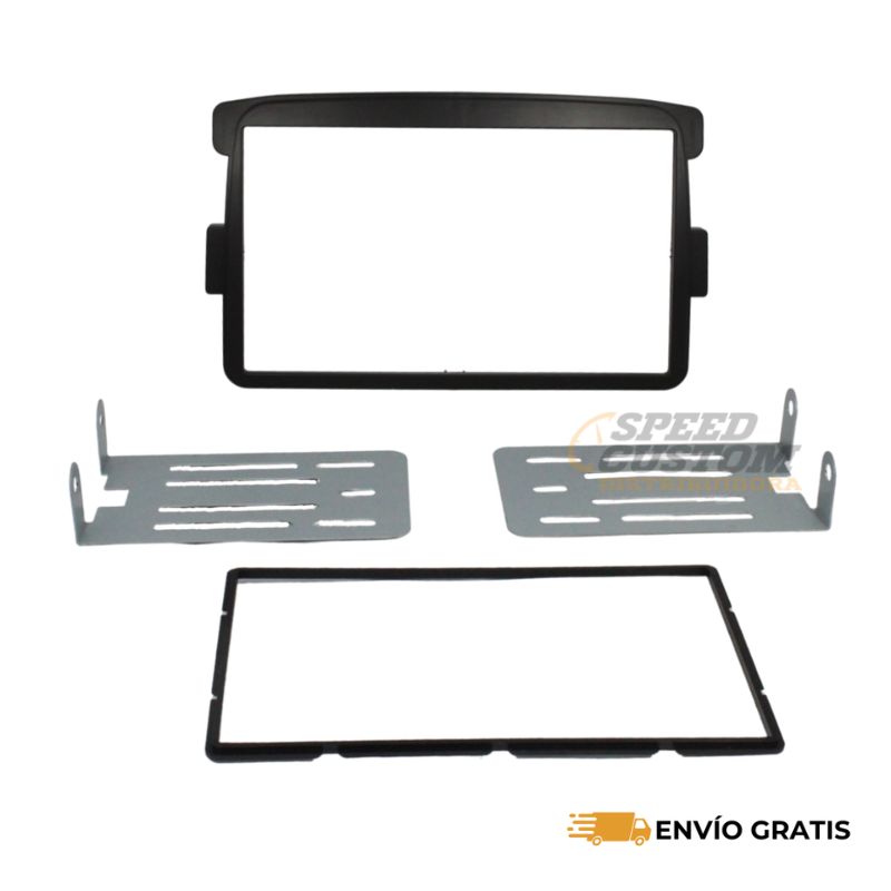 Frente Base Autoestéreo Doble DIN Compatible con Renault Logan Modelos 2015-2017 HF-0283DD SC0015074