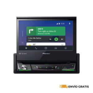 Autoestéreo Pioneer 1-DIN con Pantalla LCD 7" AVH-Z7250BT | Compatible con Apple CarPlay y Android Auto | SC0017214