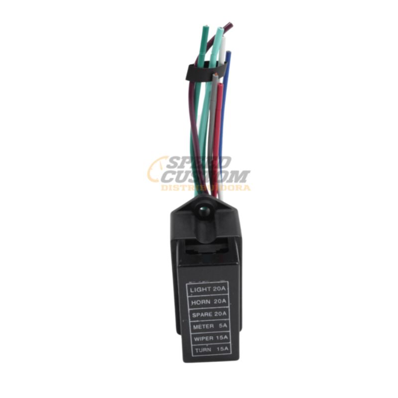 Tablero Porta Fusibles Automotriz de 6 Vías Compatible con Sistemas de 12V y 24V | SC0017628 - Imagen 2