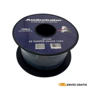 Cable De Bocina Audiobahn 22mm, Azul, Carrete 100m, Asc22r