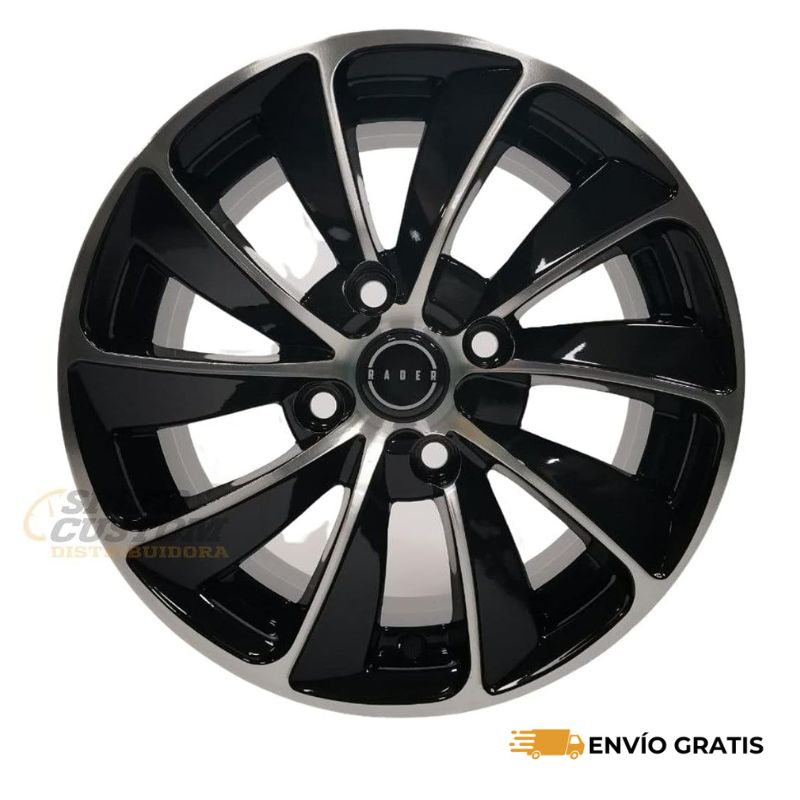 Rines de Aluminio Deportivos Modelo Airvent 17X7.0 4X114 Compatible con Toyota Avanza 2016-2021 SC0017815