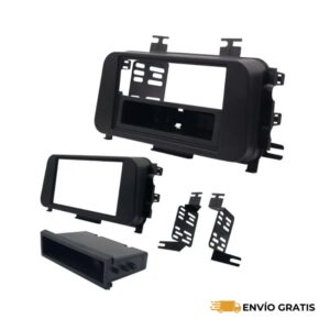 Frente Base Estéreo 2 Y 1 DIN Nissan Kicks 2014-2019 Versa 2020. HF-0760DD - SC0018501