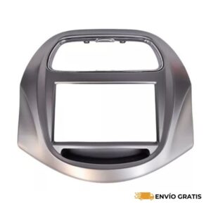 Frente Base Stereo Doble Din Chevrolet Beat 2017-2019 Plata.HF-0466DD S -  SC0018503