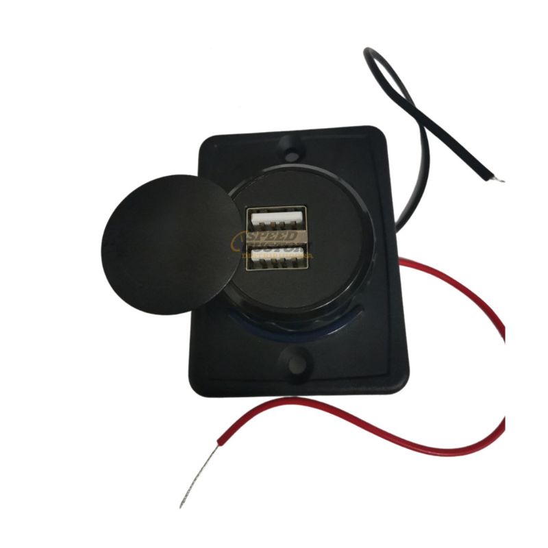 Conector USB para Automóvil con 2 entradas para carga USB C/TAPA GIRATORIA SC0018541 - Imagen 4