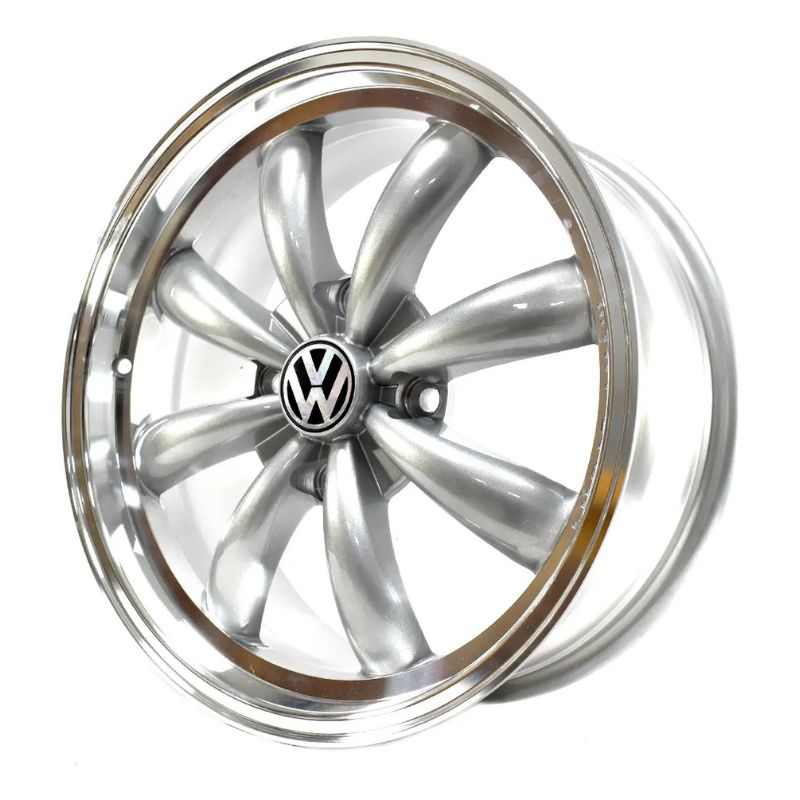 Rines de Aluminio Modelo Minilight 17X7.0 4-130 Aplicación Directa para VW Sedan, Vocho Color Silver SC0018594 - Imagen 3