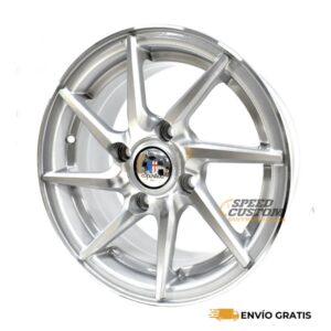 Rines de Aluminio Deportivos Modelo Fiorano 14X6.0 4-114.3 Color Silver Compatible Toyota Avanza, Nissan Sentra SC0018642