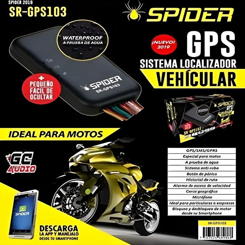 Localizador GPS Tracker para Moto y Automóvil Modelo SR-GPS103 | SC0018685 - Imagen 2