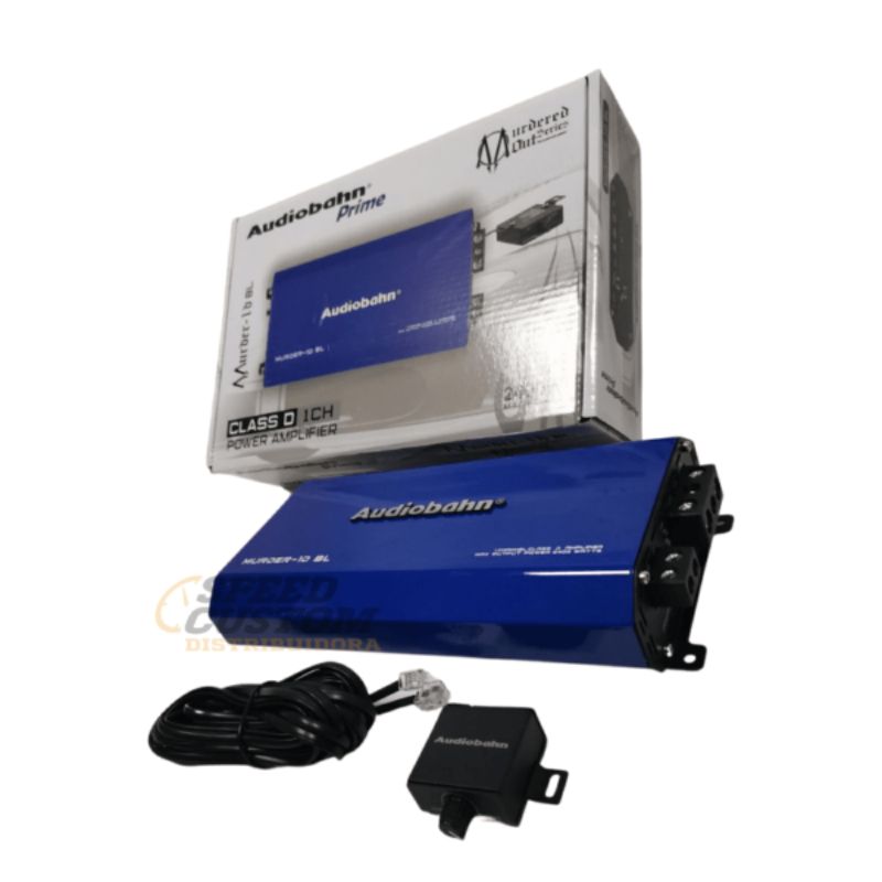 Amplificador Clase D Audiobahn Compact 1CH Murder-1D 2400W Azul MURDER1DBL SC0018703 - Imagen 2