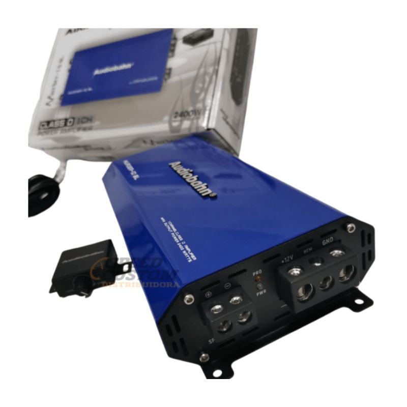 Amplificador Clase D Audiobahn Compact 1CH Murder-1D 2400W Azul MURDER1DBL SC0018703 - Imagen 3
