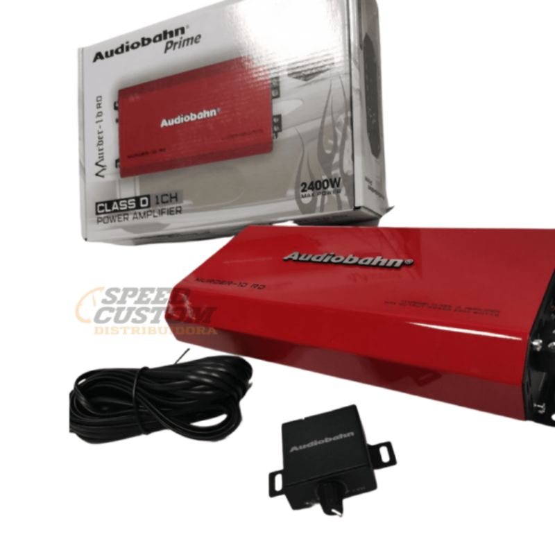 Amplificador Clase D Audiobahn Compact 1CH Murder-1D 2400W Rojo MURDER1DRD SC0018704 - Imagen 3