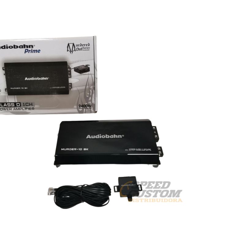 Amplificador Audiobahn Clase D Compact 1 Canal Murder-1D 2400W Negro | MURDER4DBK SC0018705 - Imagen 2