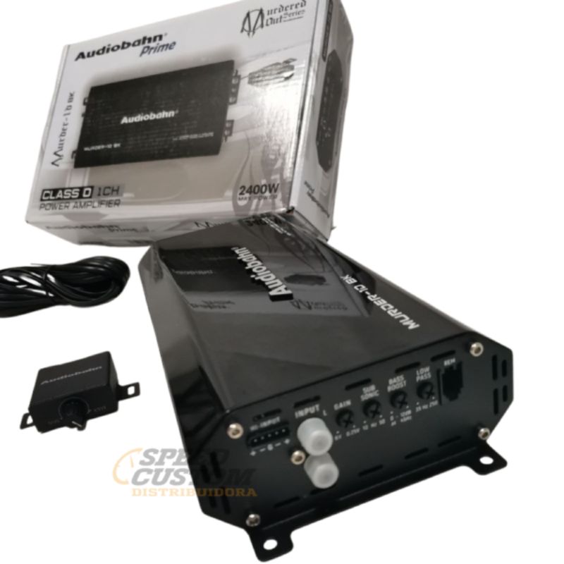 Amplificador Audiobahn Clase D Compact 1 Canal Murder-1D 2400W Negro | MURDER4DBK SC0018705 - Imagen 3