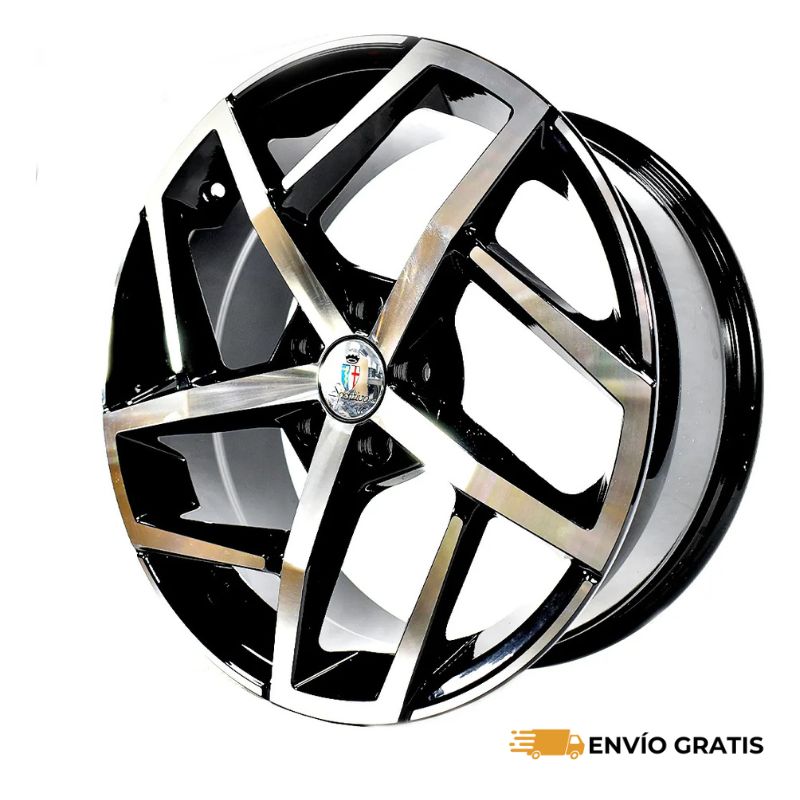 Rines de Aluminio Deportivos Modelo GTX 15X7.0 5-100 Compatible con Polo, Corolla, Toledo, Vento, Ibiza SC0018722