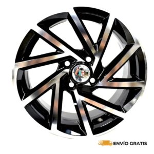Rines de Aluminio Deportivos Modelo C32 17X6.5 4-100 Compatible con Gol, Aveo, Versa, Spark, Beat, Derby SC0018781