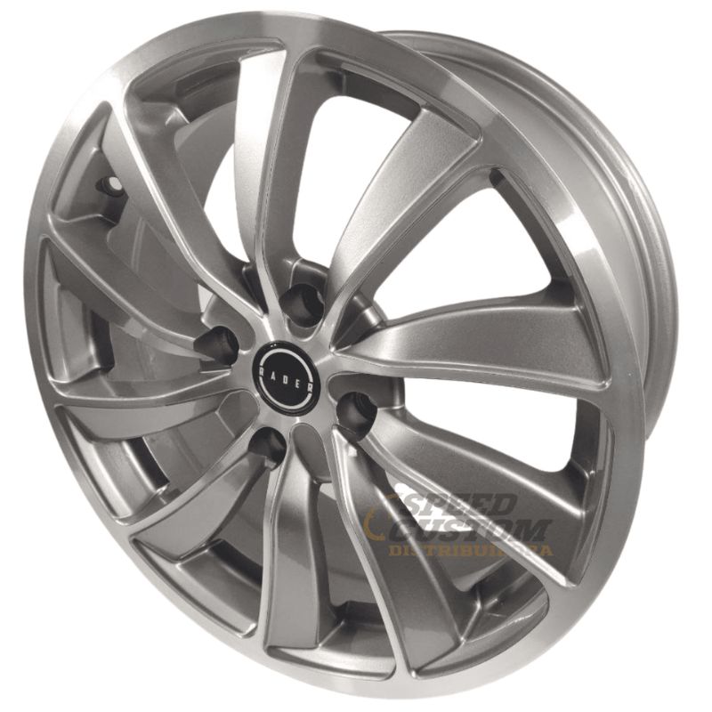 Rines de Aluminio Deportivos Modelo Airvent 17X7.0 4X114 Gris Maquinado Compatible con Toyota Avanza Nissan Sentra SC0018892 - Imagen 4