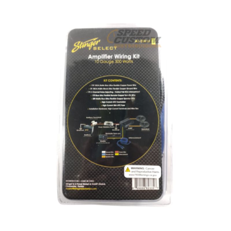 Kit De Instalación Calibre 10 Stinger 100% Cobre AZ-SSK10 SC0019126 - Imagen 2