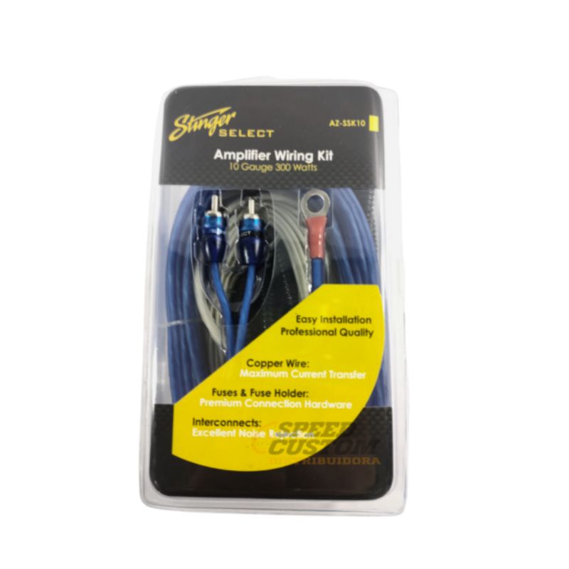 Kit De Instalación Calibre 10 Stinger 100% Cobre AZ-SSK10 SC0019126 - Imagen 3