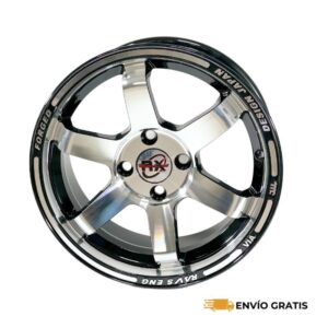 Rines de Aluminio  15 Deportivos 4/100 modelo Ravseng Vw,yaris,aveo,spark,chevy,rio,beat