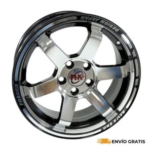 Rines de Aluminio  15 Deportivos 5/100 modelo Ravseng compatibles con Avanza 22,ibiza,vento,corolla,polo