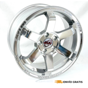 Rines de Aluminio 15 Deportivos 5/100 modelo Ravseng  Compatibles con Silver Avanza 22,polo,ibiza,vento,corolla