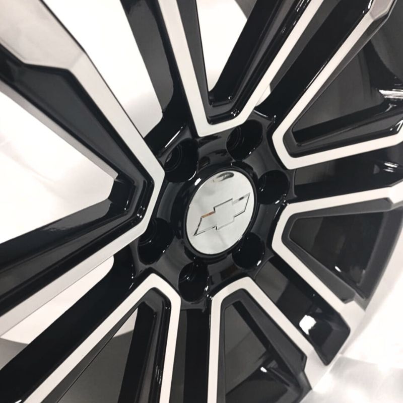 Rines de Aluminio Modelo 2226 20X8.5 6-139.7 Color Negro Diamantado, Juego de 4 Rines Compatible con GM Sierra, Silverado, Cheyenne SC0019259 - Imagen 3
