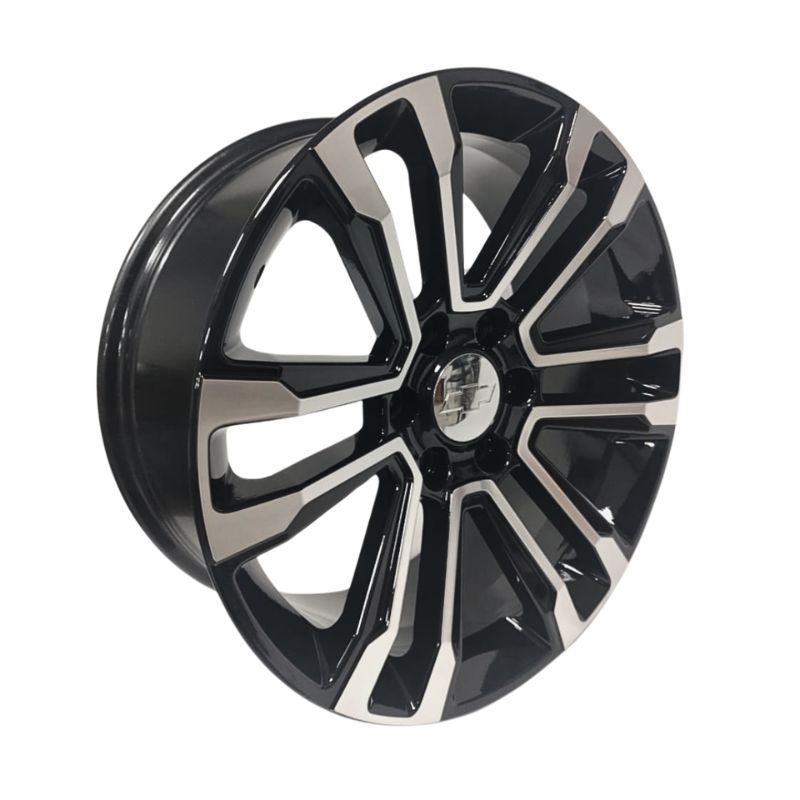 Rines de Aluminio Modelo 2226 20X8.5 6-139.7 Color Negro Diamantado, Juego de 4 Rines Compatible con GM Sierra, Silverado, Cheyenne SC0019259 - Imagen 4