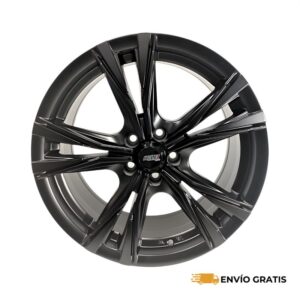 Rines de Aluminio Deportivos Modelo 17Q278B 17X7.5 5-113 Negro Mate Compatible con VW Jetta, Beetle, Golf, Bora, Seat León SC0019266