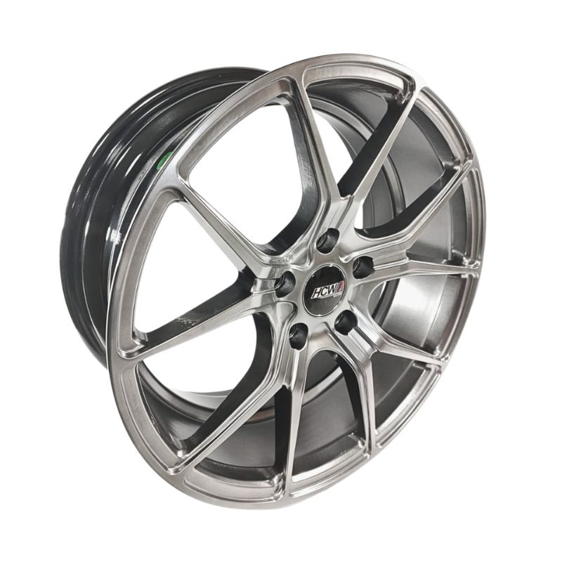 Rines de Aluminio Deportivos Modelo 17N943E 17X7.5 5-113 Gun Metal Compatible con VW Jetta, Beetle, Golf, Bora, Seat León SC0019267 - Imagen 2